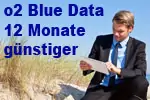 o2 Blue Data (Datentarife) erste 12 Monate günstiger
