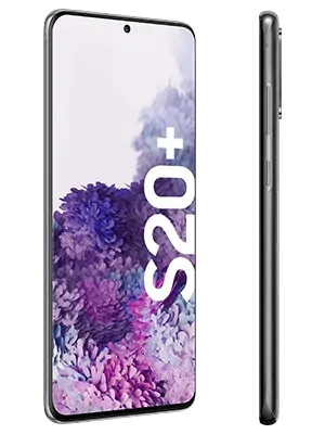 Samsung Galaxy S20+ in schwarz (seitlich) - o2