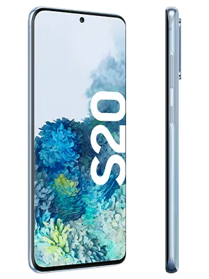 Samsung Galaxy S20 - blau seitlich - o2