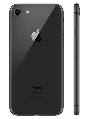 o2 - Apple iPhone 8 - schwarz (hinten)