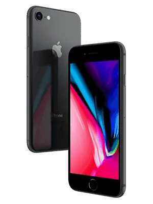 o2 - Apple iPhone 8 - schwarz (seitlich)