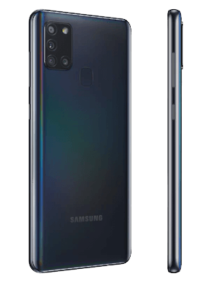 o2 - Samsung Galaxy A21s (schwarz / seitlich)
