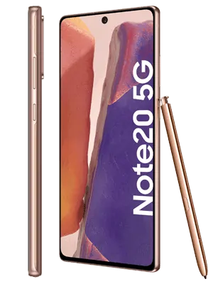 o2 - Samsung Galaxy Note20 5G (kupfer / mystic bronze - seitlich)