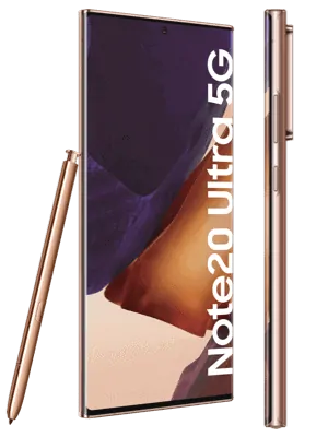 o2 - Samsung Galaxy Note20 Ultra 5G (kupfer / mystic bronze - seitlich)