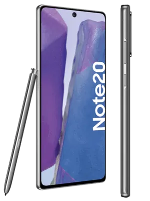 o2 - Samsung Galaxy Note20 (grau / mystic gray - seitlich)