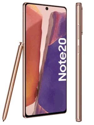 o2 - Samsung Galaxy Note20 (kupfer / mystic bronze - seitlich)