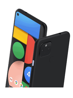 o2 - Google Pixel 4a 5G (schwarz / schräg)
