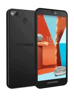 o2 - Fairphone 3+ (schräg / schwarz)