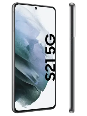 o2 - Samsung Galaxy S21 5G - grau / phantom gray - seitlich