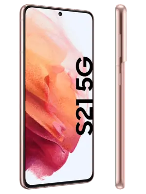 o2 - Samsung Galaxy S21 5G - phantom pink - seitlich