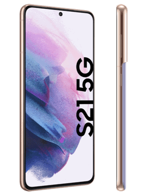 o2 - Samsung Galaxy S21 5G - phantom violet - seitlich