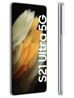 o2 - Samsung Galaxy S21 Ultra 5G - phantom silver (silber) - seitlich