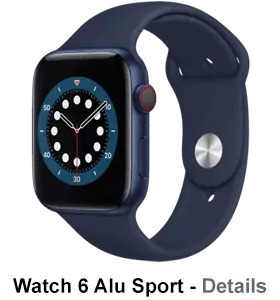 o2 - Apple Watch 6 - Alu Sport - blau