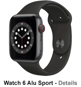 o2 - Apple Watch 6 - Alu Sport - spacegrau