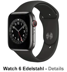 o2 - Apple Watch 6 - Edelstahl Sport - graphit