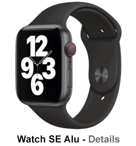 o2 - Apple Watch SE - Alu Sport 44mm - spacegrau