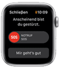 Sturzerkennung der Apple Watch 6