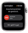 Sturzerkennung mit der Apple Watch SE