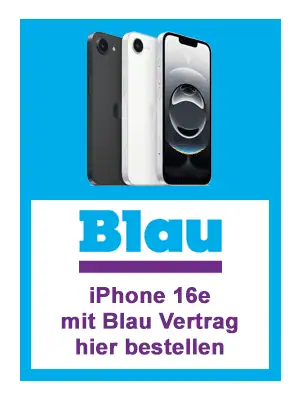 Apple iPhone 16e mit Vertrag bei Blau.de kaufen