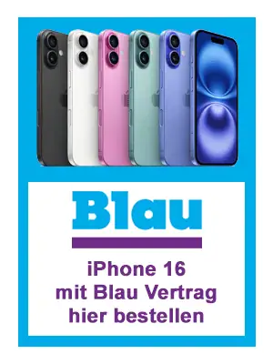 Apple iPhone 16 mit Vertrag bei Blau.de kaufen