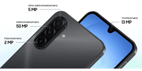 Kameras vom Handy Samsung Galaxy A17