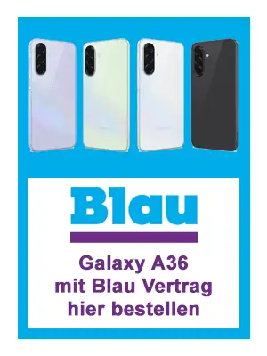 Samsung Galaxy A36 5G mit Vertrag bei Blau.de kaufen Samsung Galaxy A36 5G mit Vertrag bei Blau.de kaufen