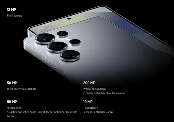 Kamera-System vom Samsung Galaxy S25 Ultra